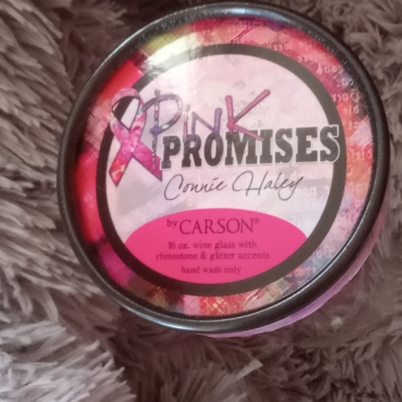 Breast Cancer Awareness Wine Glass - Picture 3 of 6